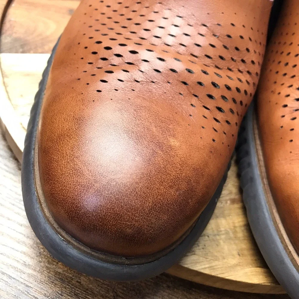 Cole Haan 2.ZERØGRAND Laser Wingtip Oxford Mens 16M British Tan Leather Lined